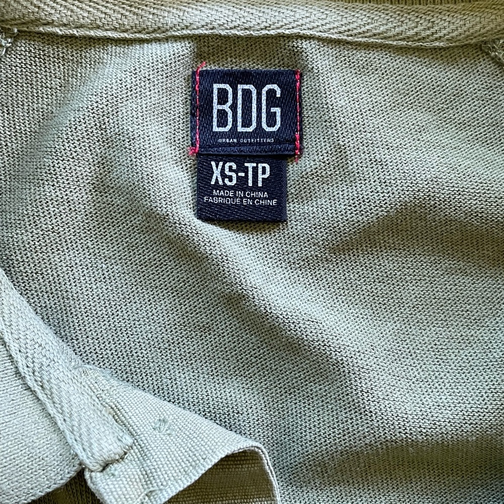 BDG Urban Outfitters Polo Shirt- Olive Green